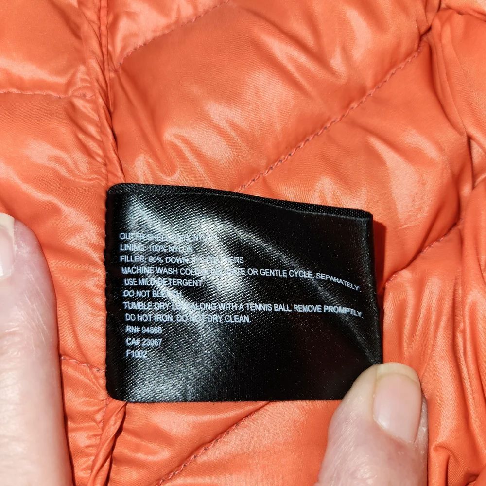 Bernardo Goose Down Puffer Vest Size M Charcoal Grey Orange Inner Lightweight - Picture 8 of 11